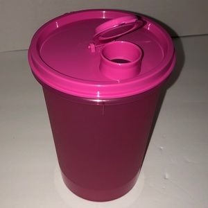 NWOT Tupperware Pink Tumbler with Lid
